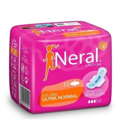 neral serviette periodique ultra normale compresse avec des ailes 14 unites