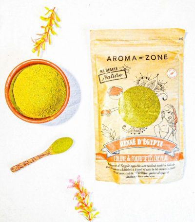 aroma - zone colorant capillaire vegetal henne - 250 g