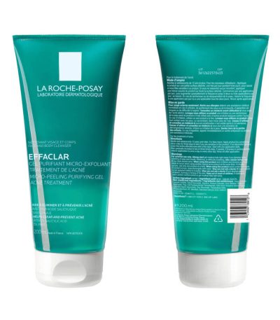 la roche posayeffaclar gel purifiant micro-peeling 200ml
