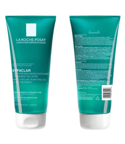la roche posayeffaclar gel purifiant micro-peeling 200ml