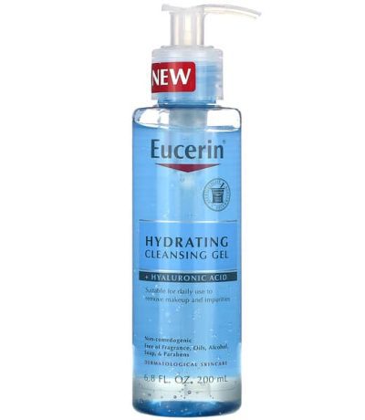 eucerin gel nettoyant hydratant + acide hyaluronique 200 ml 