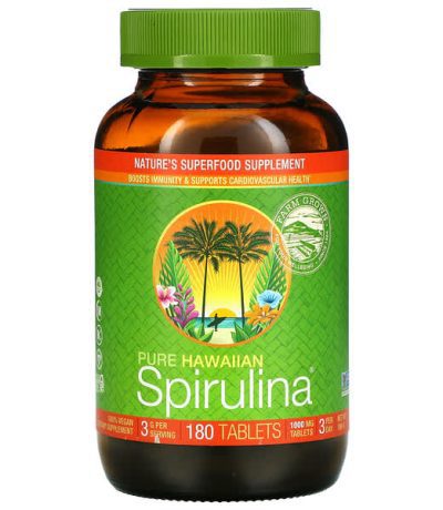 nutrex hawaii, pure hawaiian spirulina, 1,000 mg, 180 tablets
