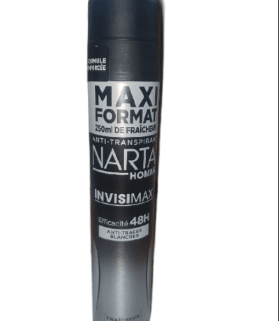 narta homme invisimax spray anti-transpirant 48h - 250ml