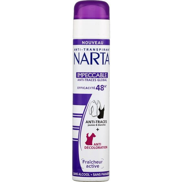NARTA IMPECCABLE 48H ANTI-TRACES |ANTI-TRANSPIRANT 250ML