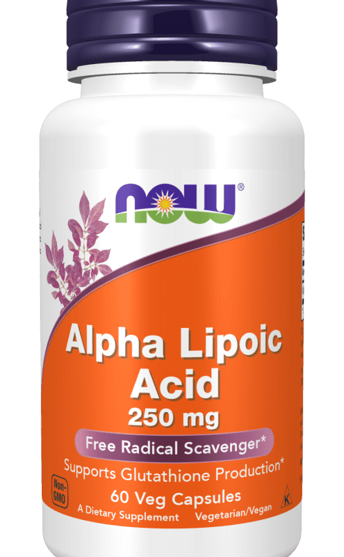 now foods, acide alpha-lipoique, 250 mg, 120 gelules vegetales 