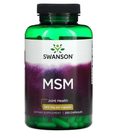 swanson, msm, sante articulaire, 250 mg, 250 capsules 