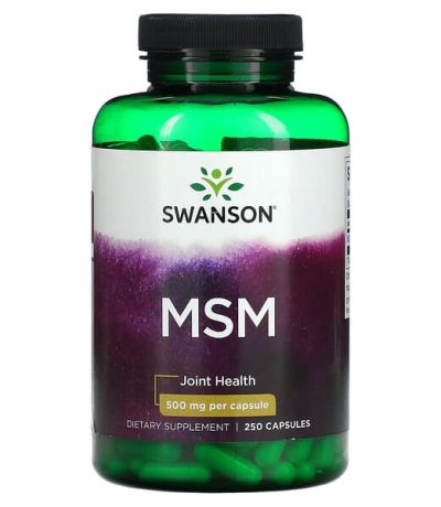 swanson, msm, sante articulaire, 250 mg, 250 capsules 
