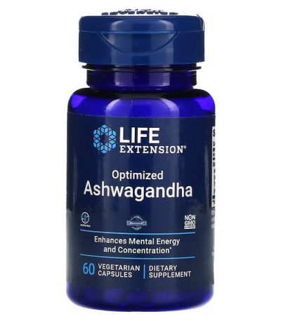 life extension, ashwagandha optimise, 60 capsules vegetariennes 