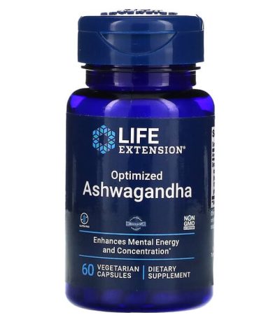 life extension, ashwagandha optimise, 60 capsules vegetariennes 