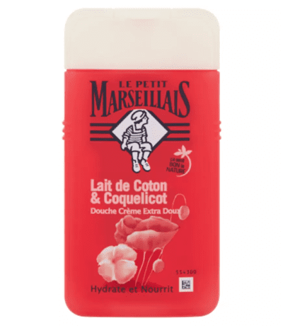le petit marseillais lait de cotton & coquelicot douche creme 250ml