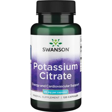 swanson, citrate de potassium, 99 mg, 120 capsules
