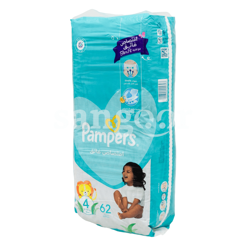 pampers couche bebe t4 (9-18)kg 62pieces
