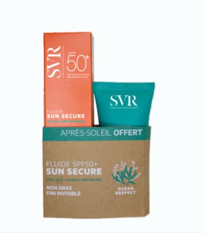 svr sun secure fluide spf50+ et lait apres soleil offert