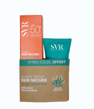 svr sun secure fluide spf50+ et lait apres soleil offert