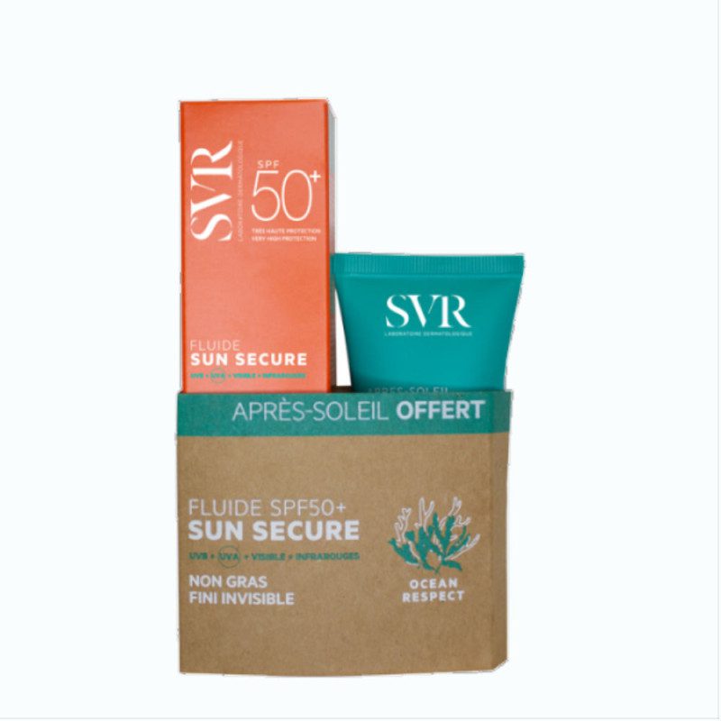 svr sun secure fluide spf50+ et lait apres soleil offert