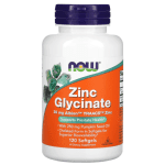 now foods zinc glycinate 30 mg 120 gel