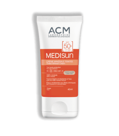 acm medisun creme mineral teintee claire spf 50+ 40ml