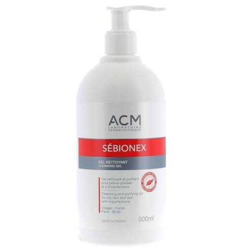 acm sebionex gel nettoyant 500ml