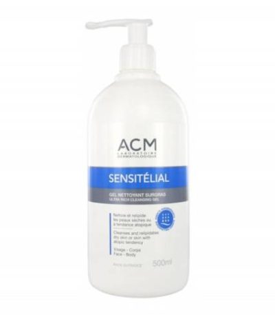 acm sensiteal gel nettoyant surgras 500ml