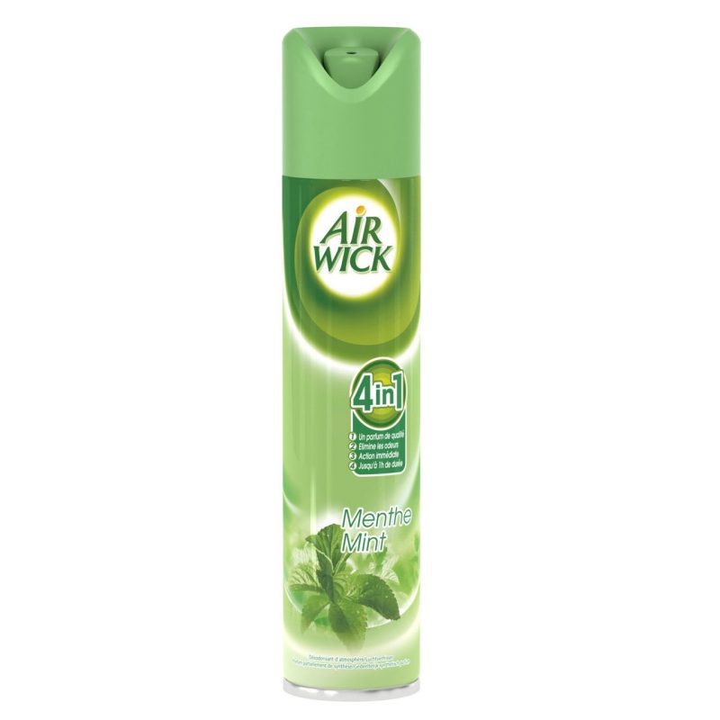 air wick desodorisant aerosol 6in1 300ml menthe