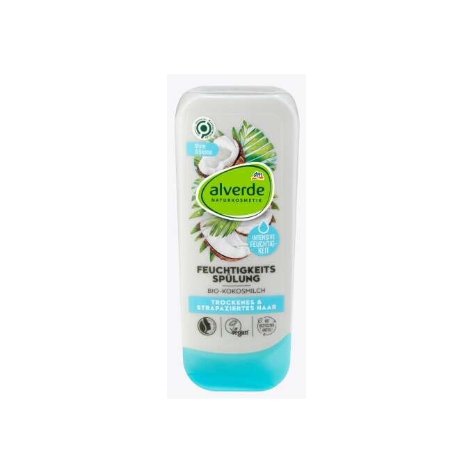 alverde naturkosmetik apres-shampooing hydratant coco bio, 200 ml