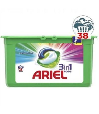 ariel pods color 38 capsules