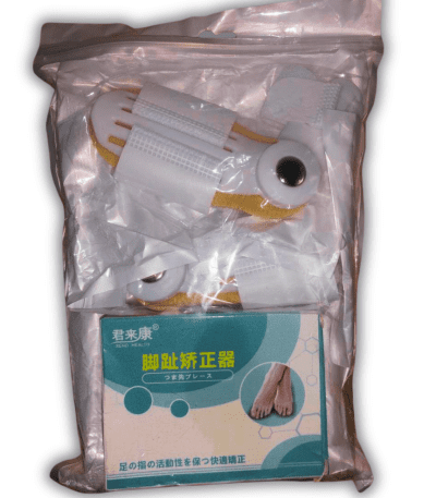 attelle de correction d’orteils hallus valgus x 2 unitees + gel de correction x 2 unites