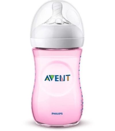 avent biberon natural rose 260 ml 9oz