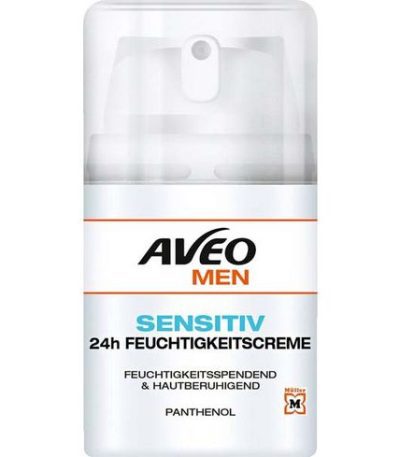 aveo men 24h creme hydratante sensible