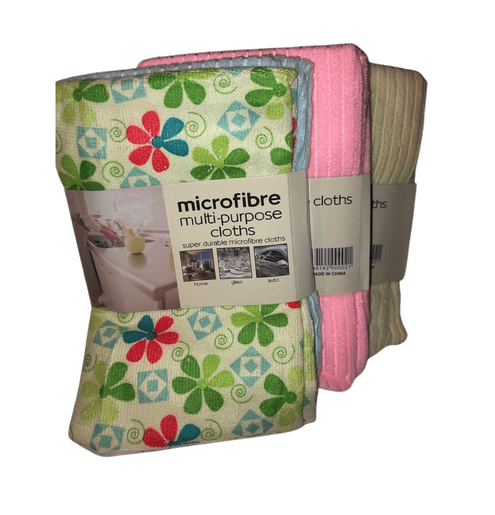 AZANA MICROFIBRE – CHIFFON MULTI-USAGES – 4 PCS