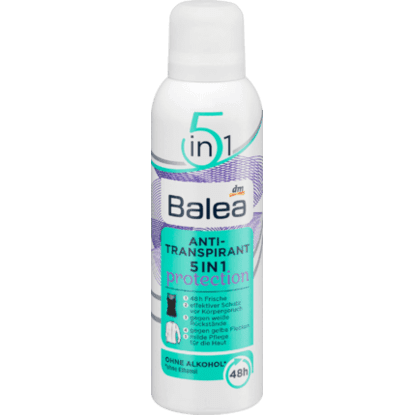 balea spray deodorant anti-transpirant 5en1, 200 ml