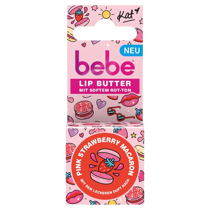 bebe beurre levres rose fraise macaron 10g