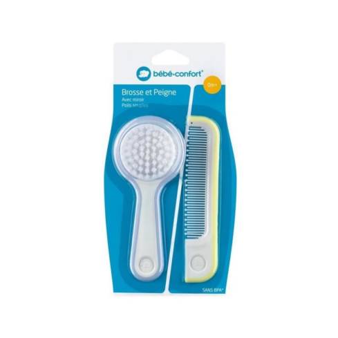 bebe confort brosse miroire et peigne poils souples paper boats