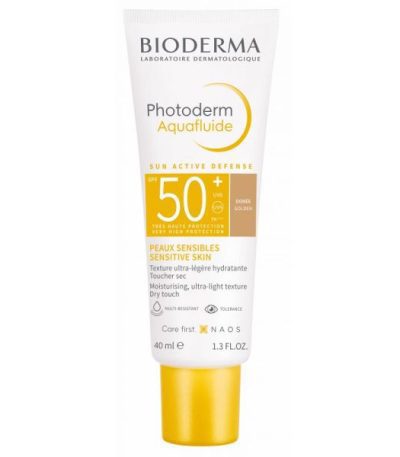 bioderma photoderm aquafluide spf50+ doree 40ml