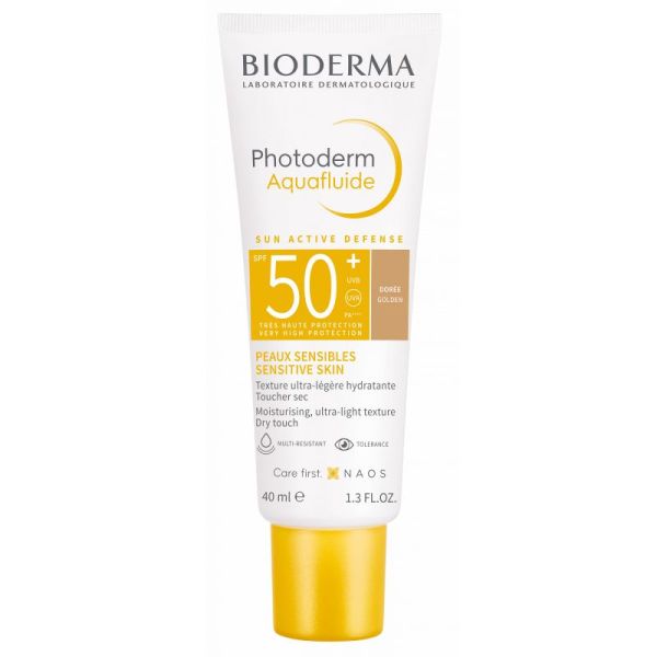 bioderma photoderm aquafluide spf50+ doree 40ml