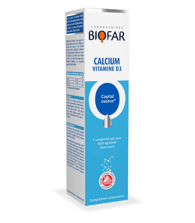 biofar calcium vitamine d3 20 comprimes