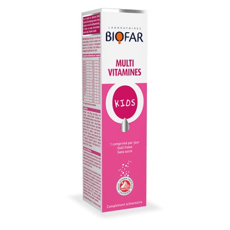 biofar kids multivitamines 20 comprimes