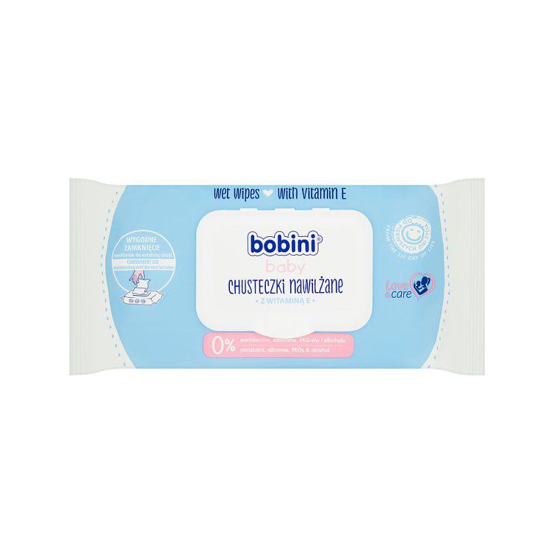 bobini lingette baby vitamine e 70 unites