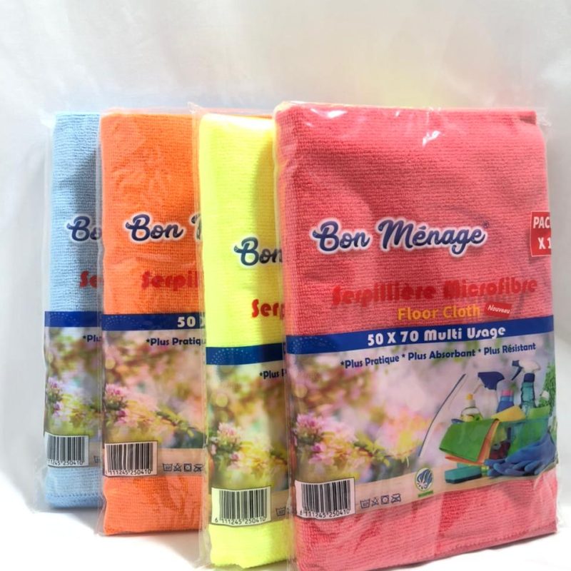 bon menage serpilliere microfibre multi usage 30 x 70 cm