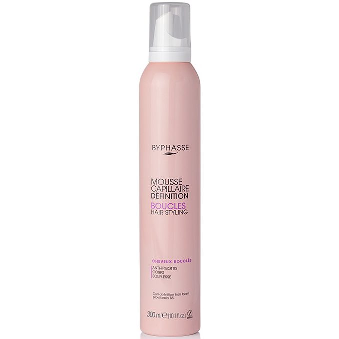 byphasse mousse coiffante pour cheveux boucles 300 ml