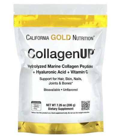 california gold nutrition collagenup collagene marin hydrolyse + acide hyaluronique+ vitamine c