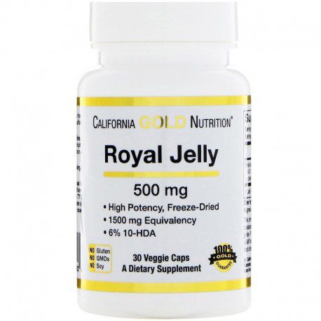california gold nutrition gelee royale concentree 500 mg 30 capsules