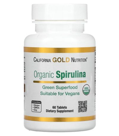 california organic spirulina 500mg 60tab