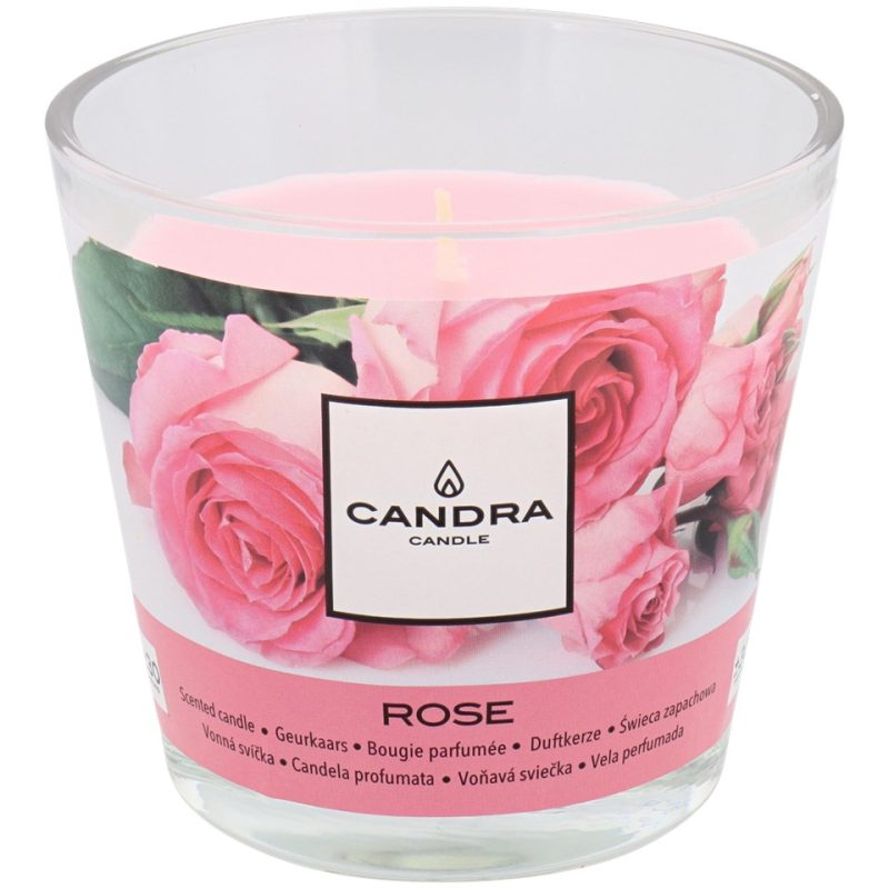 candra bougie parfumee rose