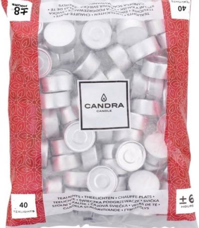 candra bougie plats 40 pcs