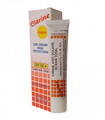 clarine opaque ecran solaire ip 50+ a la vitamine c 25gr
