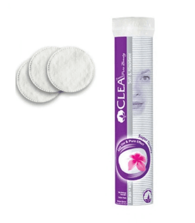 clea coton doux pour le maquillage, blanc, 120 pieces