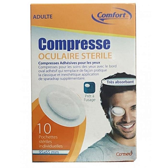 comfort compress oculaire adulte x 10