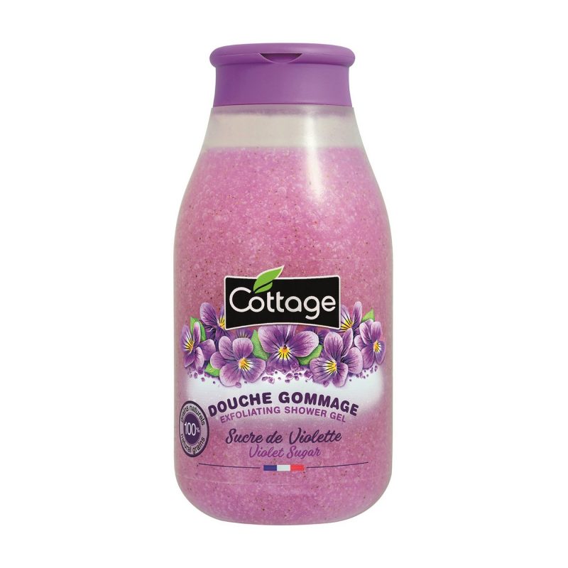 cottage douche gommage sucre de violette 270ml