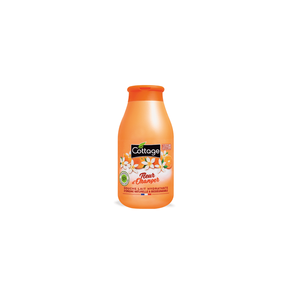 COTTAGE DOUCHE LAIT HYDRATANTE FLEUR D&rsquo;ORANGER 250ML